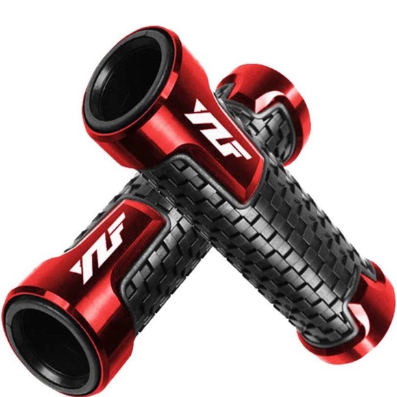Motorcycle Non Slip Handlebar Grips 7/8" 22mm Rubber Handle Grips - Picture 3 of 9